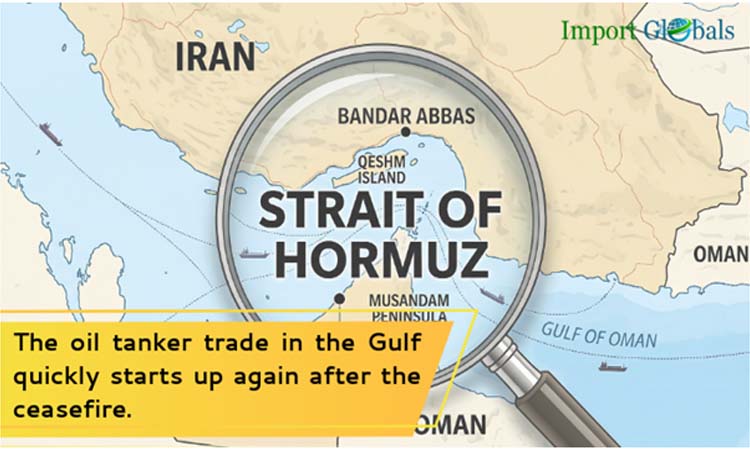 The Oil Tanker Trade in the Gulf Quickly Starts Up Again After the Ceasefire