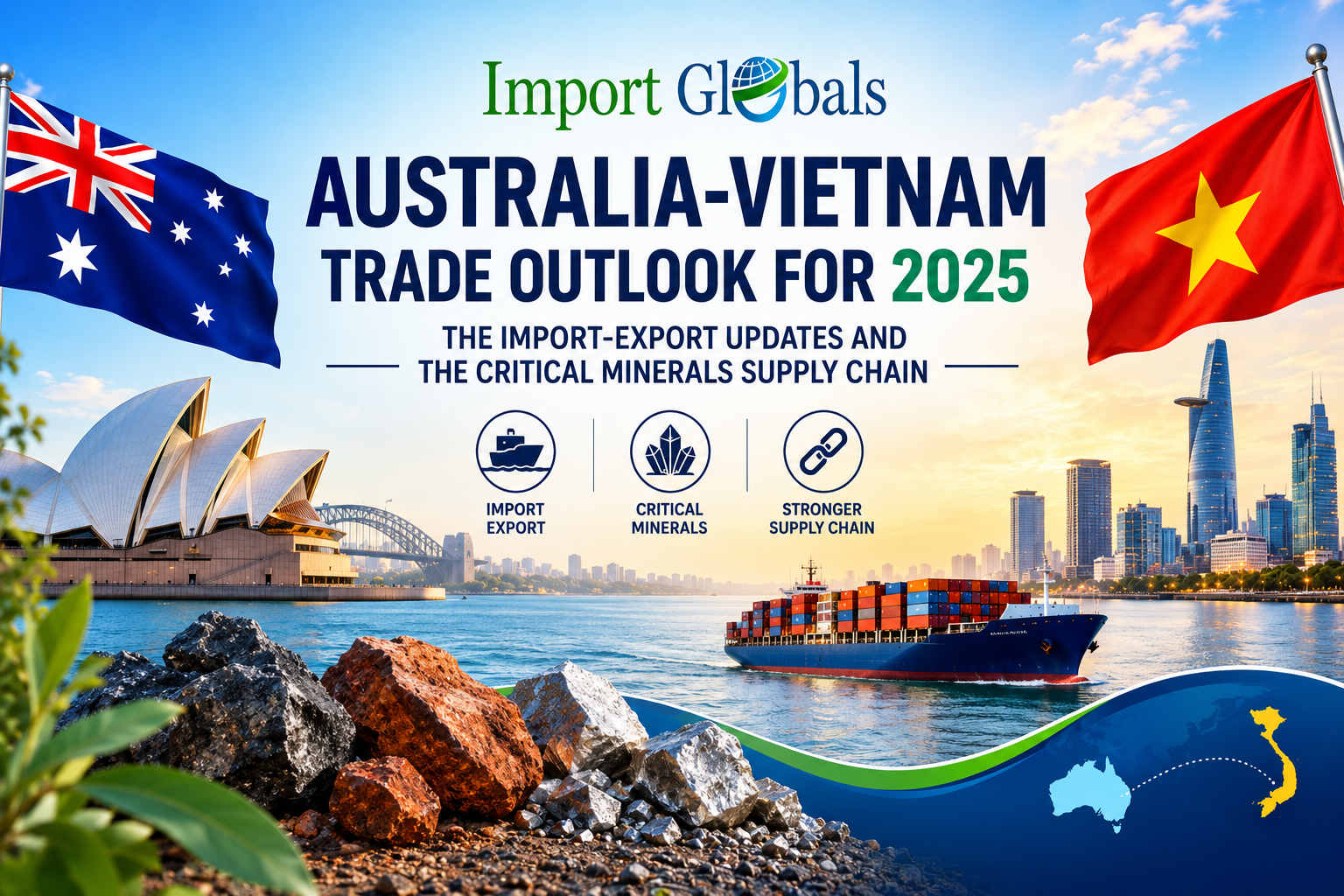 Australia-Vietnam Trade Outlook for 2025: The Import-export Updates and the Critical Minerals Supply Chain