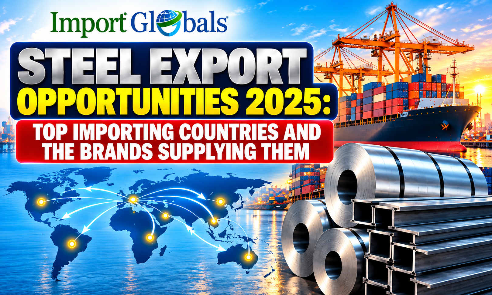 Steel Export Opportunities 2025: Top Importing Countries and the Brands Supplying Them