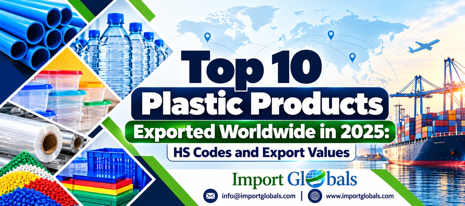 Top 10 Plastic Products Exported Worldwide in 2025: HS Codes and Export Values